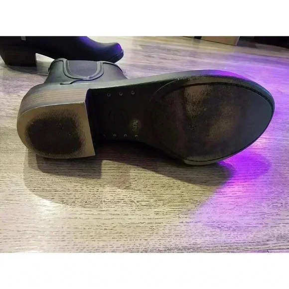 Lucky Brand Boot Sz 7 M Rain Boot Black Synthetic Women - Picture 5 of 5